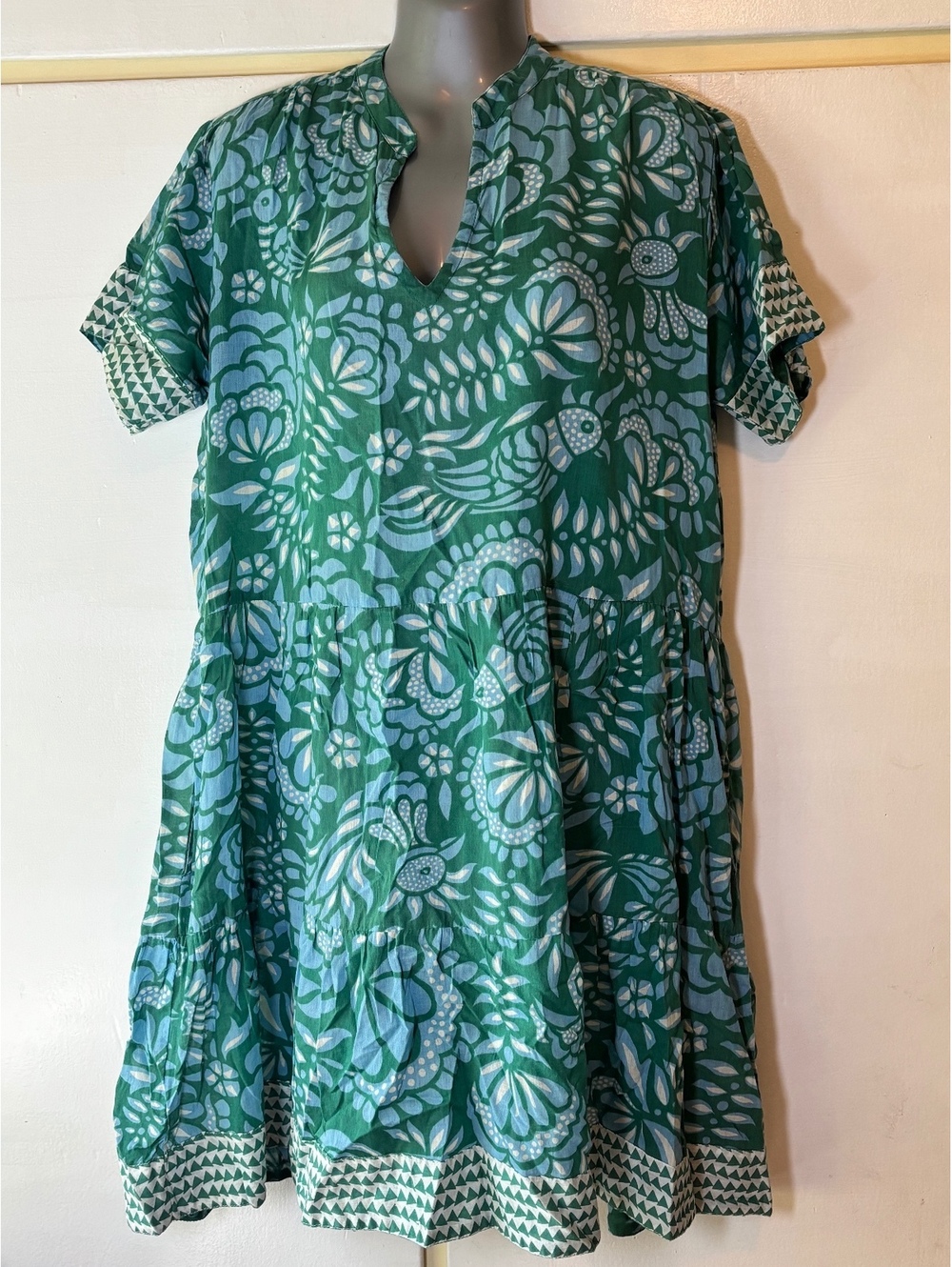 Dolma Anthropologie Lightweight 100% Cotton Dress Size Extra Large XL Boho